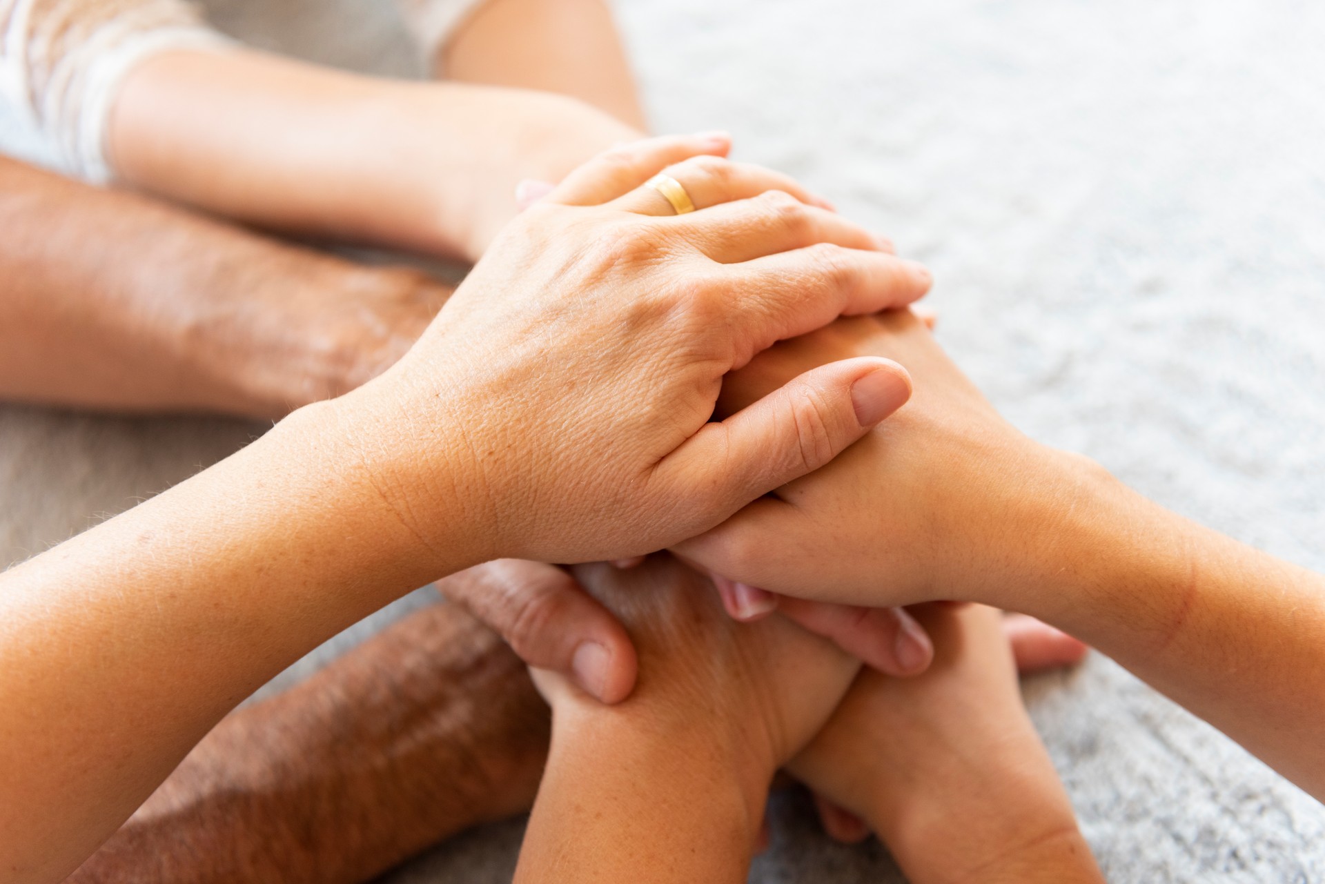 Holding hands in unity Holding hands in unity